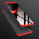 GKK Three Stage Splicing Full Coverage PC Case for Asus Zenfone Max Pro (M2) ZB631KL (Black Red)