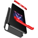 GKK Three Stage Splicing Full Coverage PC Case for Asus Zenfone Max Pro (M2) ZB631KL (Black Red)