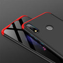 GKK Three Stage Splicing Full Coverage PC Case for Asus Zenfone Max Pro (M2) ZB631KL (Black Red)