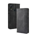 Magnetic Buckle Retro Texture Horizontal Flip Leather Case for Asus Zenfone Max Plus (M2) ZB634KL / Zenfone Max Shot ZB634KL, with Holder & Card Slots & Wallet (Black)