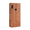 Magnetic Buckle Retro Texture Horizontal Flip Leather Case for Asus Zenfone Max Plus (M2) ZB634KL / Zenfone Max Shot ZB634KL, with Holder & Card Slots & Wallet (Brown)