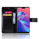 Crazy Horse Texture Horizontal Flip Leather Case for Asus Zenfone Max Plus (M2) ZB634KL / Zenfone Max Shot ZB634KL, with Holder & Card Slots & Wallet & Lanyard (Black)