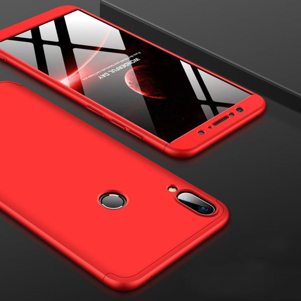 GKK Three Stage Splicing Full Coverage PC Case for ASUS Zenfone Max Pro (M1) ZB601KL (Red)