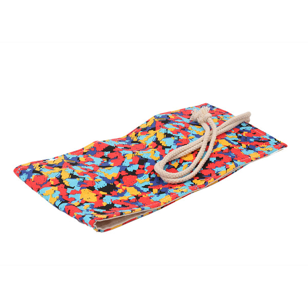 Canvas Bag Holder Roll Up Stationery Pen Brushes Make-up Pencil Case Pouch