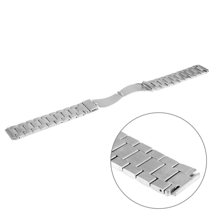 22mm Stainless Bead Hidden Butterfly Buckle Closure Strap Bracelet Band for Huawei Watch GT / GT 2/ GT 2 Pro