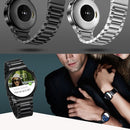 22mm Stainless Bead Hidden Butterfly Buckle Closure Strap Bracelet Band for Huawei Watch GT / GT 2/ GT 2 Pro