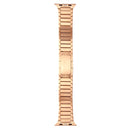 For Apple Watch 38mm Stainless Steel Watch Band(Rose Gold)