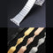 For Apple Watch 42mm Stainless Steel Watch Band(Gold)