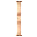 For Apple Watch 42mm Stainless Steel Watch Band(Rose Gold)