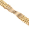 For Apple Watch Series 7 41mm / 6&SE&5&4 40mm / 3&2&1 38mm Fold Buckle 3 Beads Stainless Steel Watch Band(Gold)