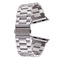 For Apple Watch Series 7 41mm / 6&SE&5&4 40mm / 3&2&1 38mm Fold Buckle 3 Beads Stainless Steel Watch Band(Silver)