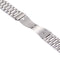 For Apple Watch Series 7 41mm / 6&SE&5&4 40mm / 3&2&1 38mm Fold Buckle 3 Beads Stainless Steel Watch Band(Silver)