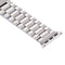 For Apple Watch Series 7 41mm / 6&SE&5&4 40mm / 3&2&1 38mm Fold Buckle 3 Beads Stainless Steel Watch Band(Silver)