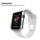 For Apple Watch Series 3 42mm Transparent PC Protective Case