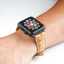 Ostrich Skin Texture Genuine Leather Wrist Watch Band for Apple Watch Series 3 & 2 & 1 42mm(Light Brown)
