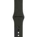 For Apple Watch Series 3 & 2 & 1 38mm Fashion Simple Style Silicone Wrist Watch Band (Grey)