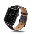 Ostrich Skin Texture Genuine Leather Wrist Watch Band for Apple Watch Series 3 & 2 & 1 38mm(Coffee)