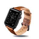 Ostrich Skin Texture Genuine Leather Wrist Watch Band for Apple Watch Series 3 & 2 & 1 38mm(Dark Brown)