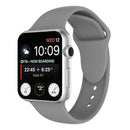 Double Rivets Silicone Watch Band for Apple Watch Series 3 & 2 & 1 38mm(Grey)