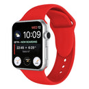 Double Rivets Silicone Watch Band for Apple Watch Series 3 & 2 & 1 38mm(Red)