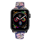 Silicone Printing Strap for Apple Watch Series 5 & 4 40mm (Pink Flower Pattern)