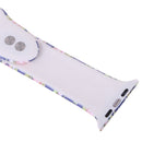 Silicone Printing Strap for Apple Watch Series 5 & 4 40mm (Pink Flower Pattern)