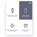 ROCK W26 Portable Magnetic Wireless Charger for Apple Watch(Blue)