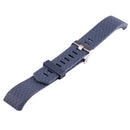 For Fitbit Charger 2 Bracelet Watch Diamond Texture TPU Watch Band, Full Length: 23cm(Dark Blue)