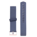 For Fitbit Charger 2 Bracelet Watch Diamond Texture TPU Watch Band, Full Length: 23cm(Dark Blue)