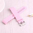 For Fitbit Charger 2 Bracelet Watch Diamond Texture TPU Watch Band, Full Length: 23cm(Pink)
