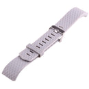 For Fitbit Charger 2 Bracelet Watch Diamond Texture TPU Watch Band, Full Length: 23cm(Grey)
