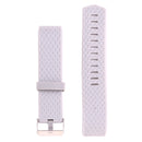 For Fitbit Charger 2 Bracelet Watch Diamond Texture TPU Watch Band, Full Length: 23cm(Grey)