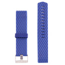 For Fitbit Charger 2 Bracelet Watch Diamond Texture TPU Watch Band, Full Length: 23cm(Blue)
