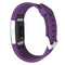 For Fitbit Charger 2 Bracelet Watch Diamond Texture TPU Watch Band, Full Length: 23cm(Purple)