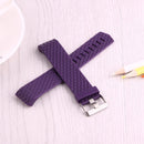 For Fitbit Charger 2 Bracelet Watch Diamond Texture TPU Watch Band, Full Length: 23cm(Purple)