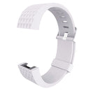For Fitbit Charger 2 Bracelet Watch Diamond Texture TPU Watch Band, Full Length: 23cm(White)