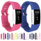For Fitbit Charger 2 Bracelet Watch Diamond Texture TPU Watch Band, Full Length: 23cm(Coffee)