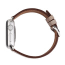For Apple Watch Series 7 41mm / 6&SE&5&4 40mm / 3&2&1 38mm Fresh Style Genuine Leather Watch Band(Brown)