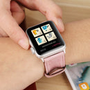 For Apple Watch Series 3 & 2 & 1 42mm Fresh Style Genuine Leather Watch Band(Pink)