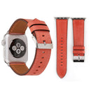 For Apple Watch Series 3 & 2 & 1 42mm Fresh Style Genuine Leather Watch Band(Red)