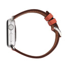 For Apple Watch Series 3 & 2 & 1 42mm Fresh Style Genuine Leather Watch Band(Red)