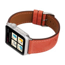 For Apple Watch Series 3 & 2 & 1 42mm Fresh Style Genuine Leather Watch Band(Red)