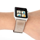 For Apple Watch Series 3 & 2 & 1 42mm Fresh Style Genuine Leather Watch Band(Brown)