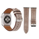 For Apple Watch Series 3 & 2 & 1 42mm Fresh Style Genuine Leather Watch Band(Brown)