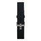 For Fitbit Blaze Watch Oblique Texture Silicone Watchband, Large Size, Length: 17-20cm(Black)