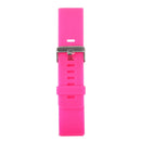 For Fitbit Blaze Watch Oblique Texture Silicone Watchband, Large Size, Length: 17-20cm(Magenta)