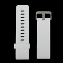 For Fitbit Blaze Watch Oblique Texture Silicone Watchband, Large Size, Length: 17-20cm(White)