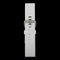 For Fitbit Blaze Watch Oblique Texture Silicone Watchband, Large Size, Length: 17-20cm(White)