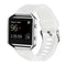 For Fitbit Blaze Watch Oblique Texture Silicone Watchband, Large Size, Length: 17-20cm(White)