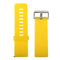 For Fitbit Blaze Watch Oblique Texture Silicone Watchband, Large Size, Length: 17-20cm(Yellow)